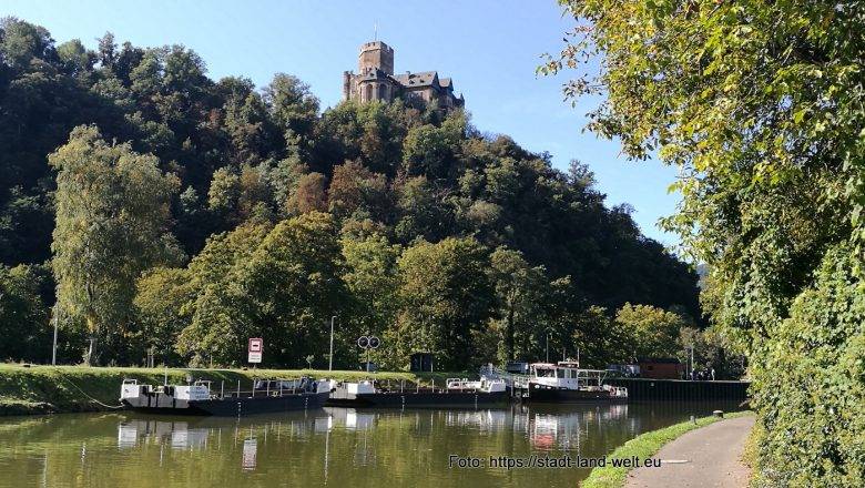 Auf dem Lahnradweg von Bad Ems nach Lahnstein und Koblenz - Burgen und Schlösser Deutschland Flüsse und Seen Flussradwege Outdoor-Erlebnisse Radtouren Rheinland-Pfalz RSS-Feed  086-IMG_20231001_115334-780x440